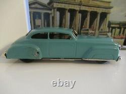 Distler 7000 Tinplate Electro Car Turquoise Made In West Germany (boxed)