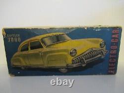 Distler 7000 Tinplate Electro Car Turquoise Made In West Germany (boxed)
