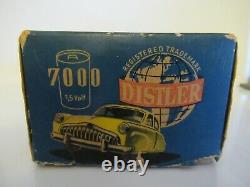 Distler 7000 Tinplate Electro Car Turquoise Made In West Germany (boxed)