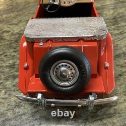 Doepke model toys mg Vintage Diecast, Kit, Car Red Nice Chrome