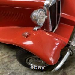 Doepke model toys mg Vintage Diecast, Kit, Car Red Nice Chrome