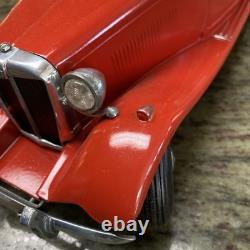 Doepke model toys mg Vintage Diecast, Kit, Car Red Nice Chrome