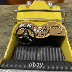 Doepke model toys mg Vintage Diecast, Kit, Car Yellow Nice Chrome