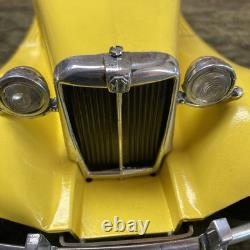 Doepke model toys mg Vintage Diecast, Kit, Car Yellow Nice Chrome