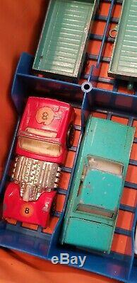 Dukes of Hazard carrying case FULL of Vintage Matchbox cars + Collector pin