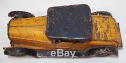 EARLY Antique LARGE 1920s ROADSTER COUPE Tin FRICTION TOY CAR Dayton WORKS