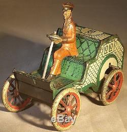 Early 1900s Lehmann Tin Gravity Driven'Lo Lo' Runabout Auto Car German Toy