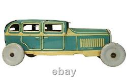 Early 20th C German Litho'd Enml Tin Wnd-up Studebaker Roadster Penny Toy Car