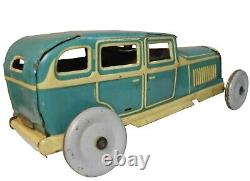 Early 20th C German Litho'd Enml Tin Wnd-up Studebaker Roadster Penny Toy Car