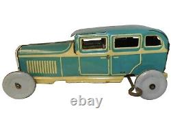 Early 20th C German Litho'd Enml Tin Wnd-up Studebaker Roadster Penny Toy Car