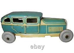 Early 20th C German Litho'd Enml Tin Wnd-up Studebaker Roadster Penny Toy Car