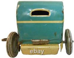 Early 20th C German Litho'd Enml Tin Wnd-up Studebaker Roadster Penny Toy Car