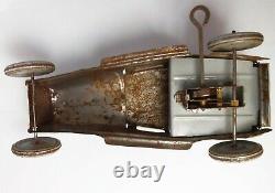 Early 20th C German Litho'd Enml Tin Wnd-up Studebaker Roadster Penny Toy Car