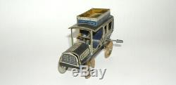 Early German Tin Litho Toy Car Limousine Flywheel Orobr Fischer Bing DAKOTApaul