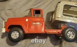 Early Vintage Buddy L Toys Ford Cab Car Boat Carrier Hauler Truck Rare Red Wt