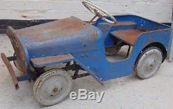 Early Vintage Triang Lines Bros Jeep Pedal Car