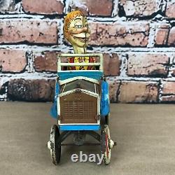 Edgard Bergen's Mortimer Snerd 1939 Marx Tin Litho Wind-Up Crazy Car, AS-IS