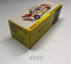 England Dinky Toys No. 205 Lotus Cortina Rally Car Vintage Diecast Meccano Ltd