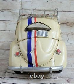 European Finery 18 Beige Stripe 1934 Bug Die Cast Model Decorative Deal