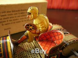 Extr. Rare N. Mint 1908 HESS Tin Friction Flywheel AVANTI Peking-Paris Race Car