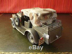 Extremely Rare 1930's Hausser Tin Wind-up Military Kubelwagen Staff Car Lineol