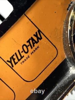 FERDINAND STRAUSS TOYS TIN WIND-UP YELL-O-TAXI Antique TOY CAR