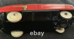 (FREE SHIP) Vintage Marusan friction japan tin toy dick Tracy style police car