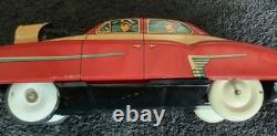 (FREE SHIP) Vintage Marusan friction japan tin toy dick Tracy style police car