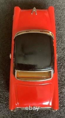 (FREE SHIP) vintage Ichiko HORN ALONG LINCOLN tin car kanto toys Japan