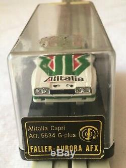 Faller Aurora Afx Ho Slot Car Capri Alitalia #1 G- Plus # 5634 V. Rare, Vintage