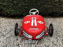 Ferrari 156 Sharknose F1 1960's Vintage Metal Pedal Car Morellet Guerineau