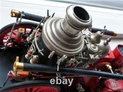 Fire Engine Truck Vintage Classic Antique Red Metal Pumper Car Pickup Promo