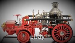 Fire Engine Truck Vintage Classic Antique Red Metal Pumper Car Pickup Promo
