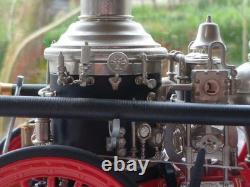 Fire Engine Truck Vintage Classic Antique Red Metal Pumper Car Pickup Promo