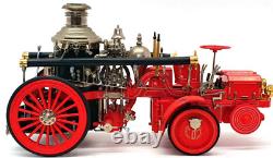Fire Engine Truck Vintage Classic Antique Red Metal Pumper Car Pickup Promo