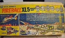 Fireball XL5 Space City Set withShips, Box, extra Figures, Space Car, etc, 1964