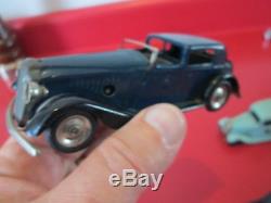 Five 1930-40's TIN WIND UP TRI ANG MINIC TOY CARS FOUND in an ESTATE NR