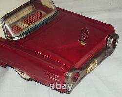 Ford Thinderbird Vintage Battery Operated Tinplate Car Made In Japan 1960