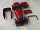 French Meccano Constructor car no1 red and blue with extra parts