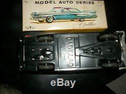 Friction toy cadillac 721 model auto series big car a real beauty in box 13 inch