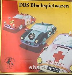 Full Set of 12 Wind up Tin Toy Mini Cars by DBS Germany in Box Collectors Toys