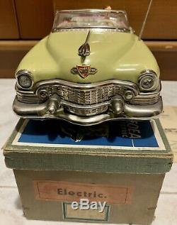 GAMA CADILLAC 350EA ELECTRIC Tin Convertible Car LIGHT YELLOW Germany 1950s