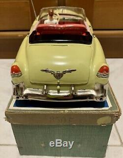 GAMA CADILLAC 350EA ELECTRIC Tin Convertible Car LIGHT YELLOW Germany 1950s
