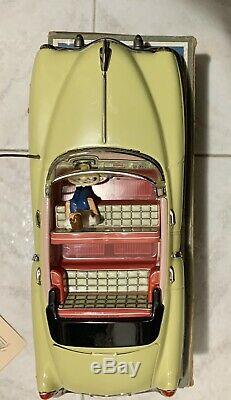 GAMA CADILLAC 350EA ELECTRIC Tin Convertible Car LIGHT YELLOW Germany 1950s