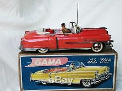 Gama no. 350 Cadillac Friction Car Tin Toy Boxed Rare