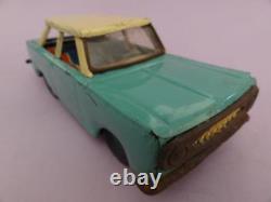 Greece Greek Tin Toy Car Friction Nikolaidis 1960 Blue-white Litho Seats &board