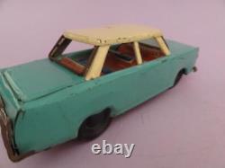 Greece Greek Tin Toy Car Friction Nikolaidis 1960 Blue-white Litho Seats &board