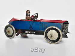 Greppert & Kelch G&K Gundka 543 tinplate clockwork Racing Car tin toy Germany