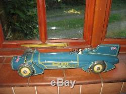 Gunthermann Blue Bird Land Speed Record Car 1931 Tin Germany Rare Tinplate Toy
