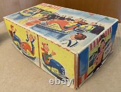 HOCH & BECKMANN BUMPER CAR Tin Litho Toy Autoscooter Track Wind-Up Anni 50